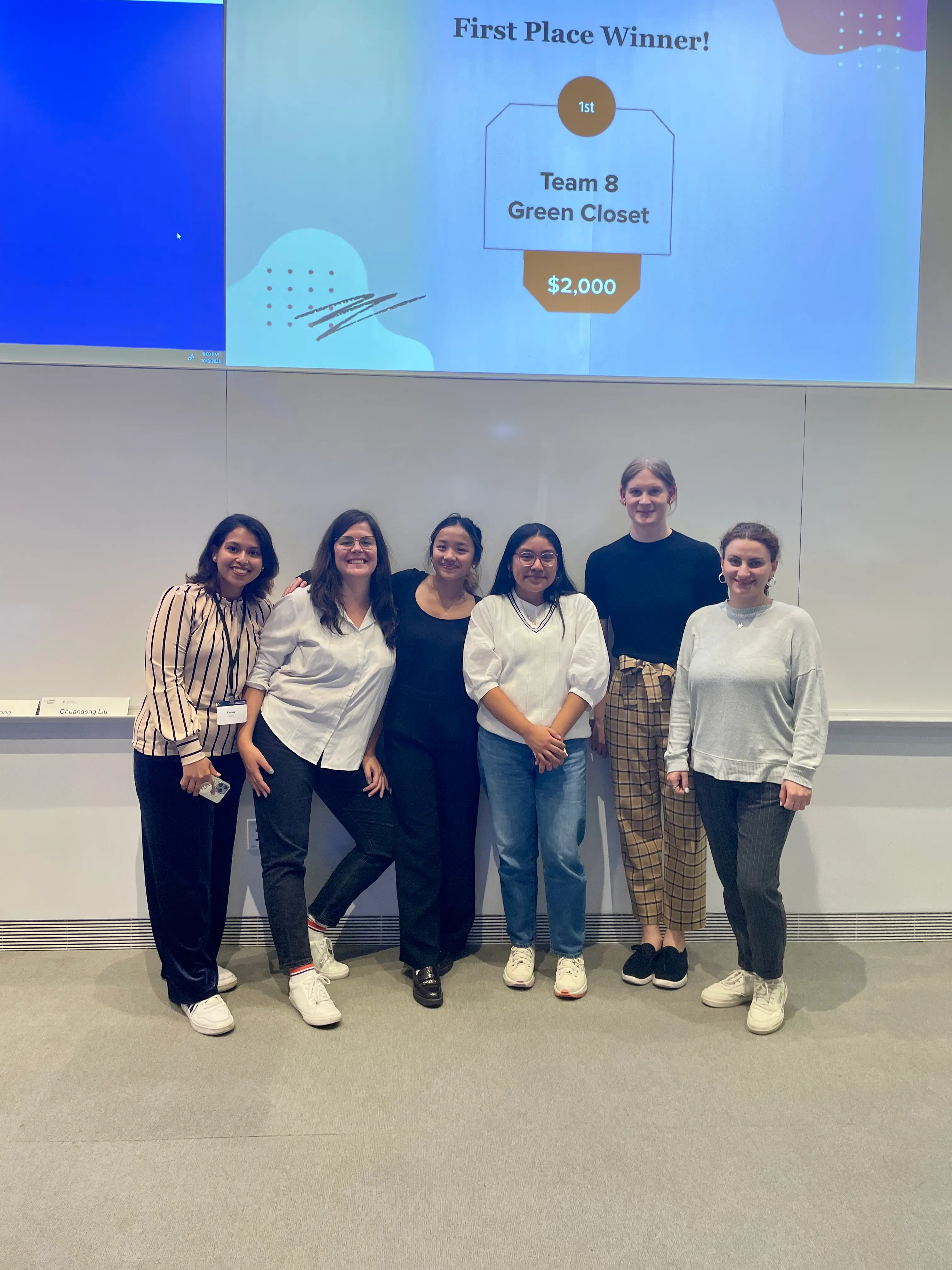 Farnaz with a professional group at an engineering event
